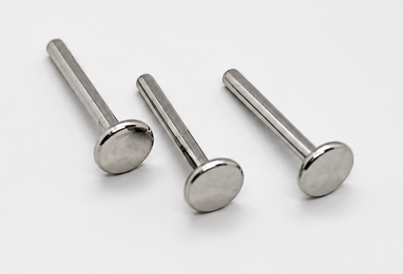 ASTM F136 Titanium Threadless Flat Back Labret Posts