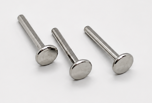 ASTM F136 Titanium Threadless Flat Back Labret Posts